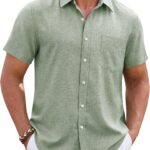 Men Solid Green