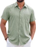 Men Solid Green
