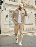 Mens Khaki Long - Hình 3