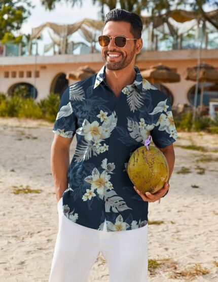 Men Tropical Print - Hình 2