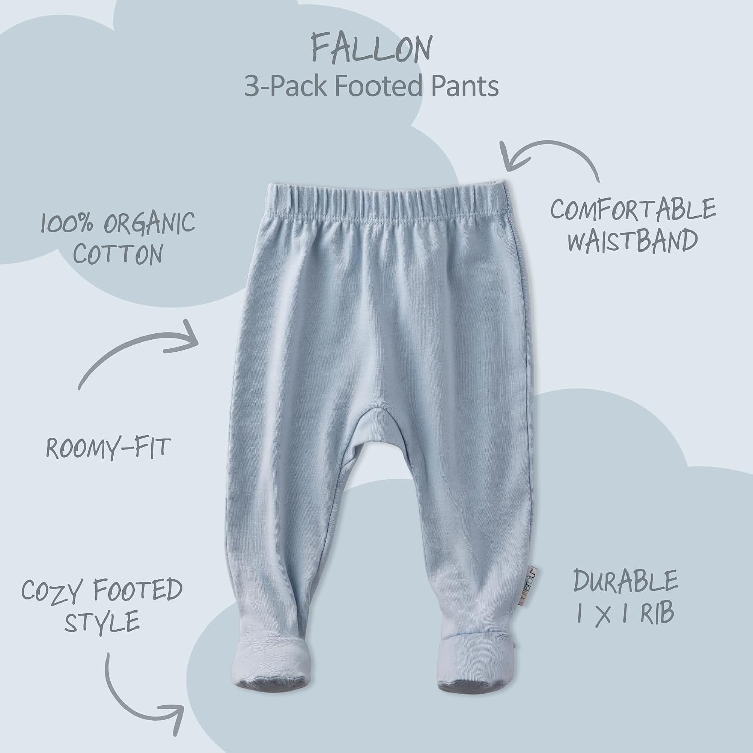 Baby Organic Cotton Footed - Hình 2
