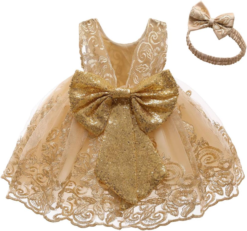 Girls Gold Sequin