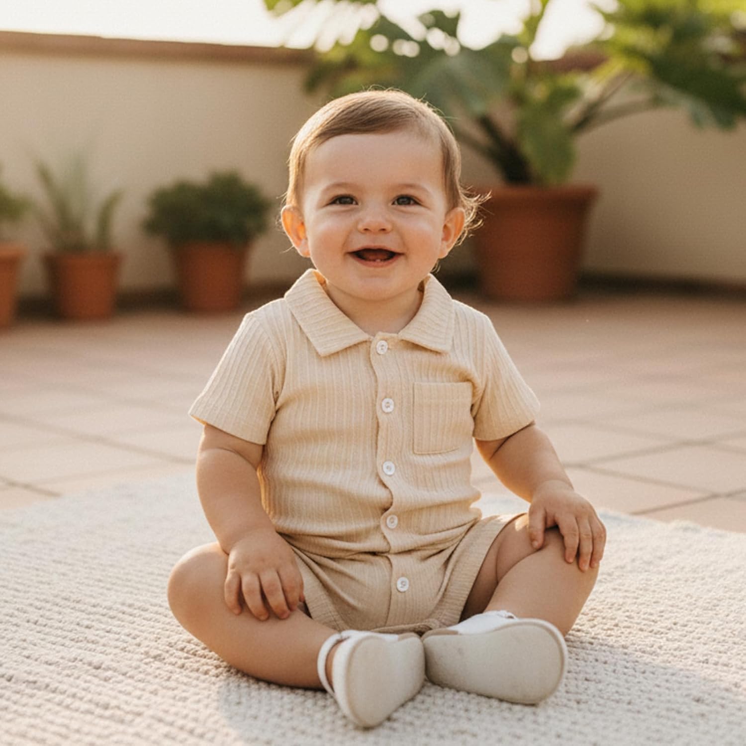 Newborn Boys Ribbed - Hình 2